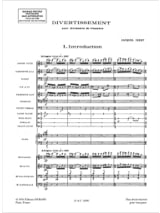 Divertissement - Conducteur - IBERT - Partition - Grand format
